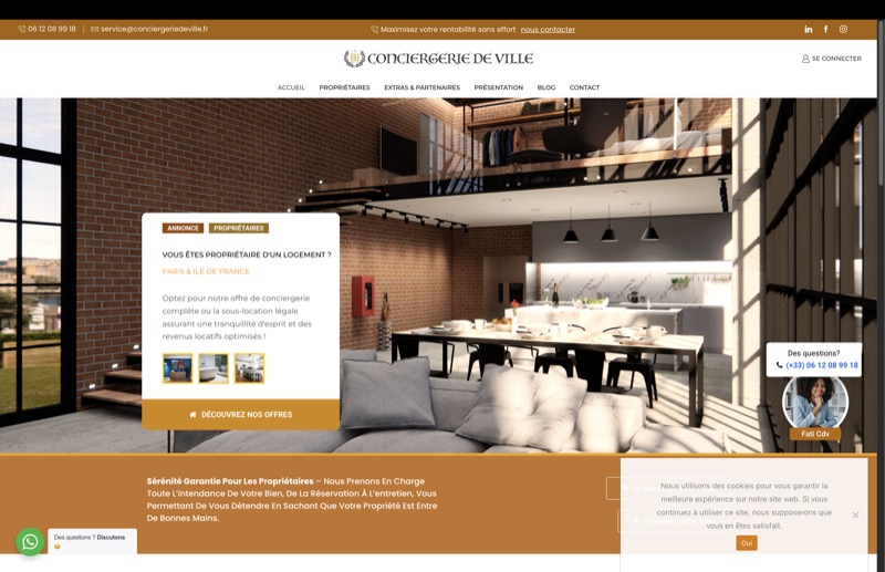 Site conciergerie immobilière